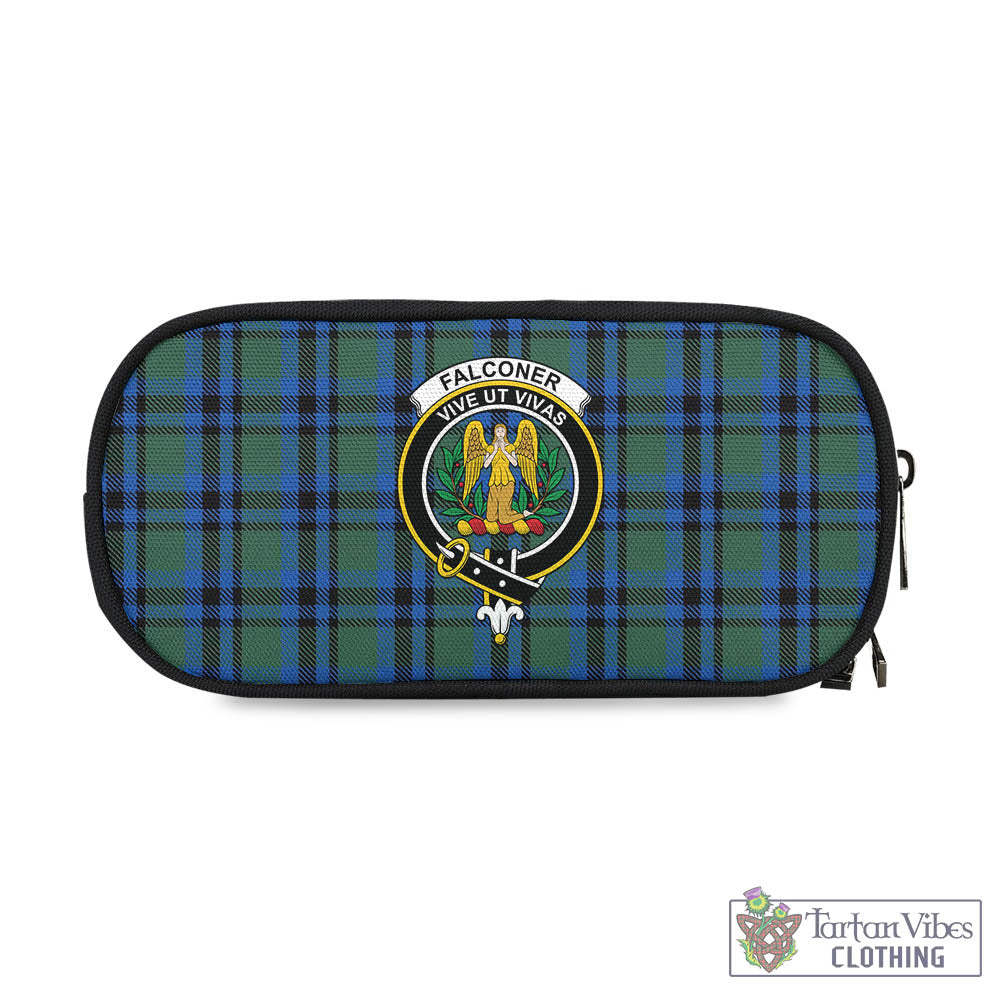 Falconer Tartan Pen and Pencil Case with Family Crest One Size 4.13*8.74 inch - Tartan Vibes Clothing