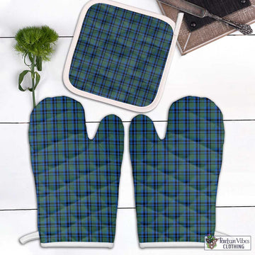 Falconer Tartan Combo Oven Mitt & Pot-Holder Combo 2 Oven Mitt & 1 Pot-Holder Black - Tartan Vibes Clothing