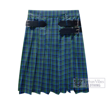 Falconer Tartan Men's Pleated Skirt - Fashion Casual Retro Scottish Kilt Style