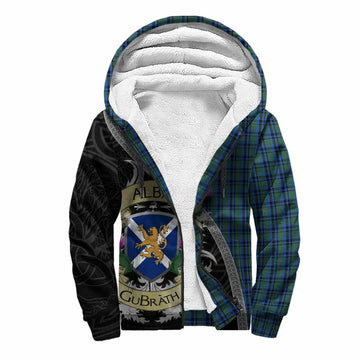 Falconer Tartan Family Crest Sherpa Hoodie Lion Rampant Royal Thistle Shield Celtic Inspired Unisex S - Tartan Vibes Clothing