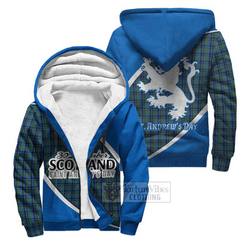 Falconer Family Crest Tartan Sherpa Hoodie Celebrate Saint Andrew's Day in Style Unisex S - Tartan Vibes Clothing
