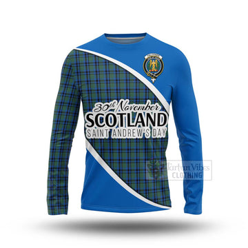 Falconer Family Crest Tartan Long Sleeve T-Shirt Celebrate Saint Andrew's Day in Style Unisex - Tartan Vibes Clothing