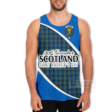 Falconer Family Crest Tartan Men's Tank Top Celebrate Saint Andrew's Day in Style Men - Tartan Vibes Clothing
