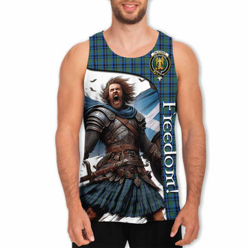 Falconer Crest Tartan Men's Tank Top Inspired by the Freedom of Scottish Warrior Men - Tartan Vibes Clothing