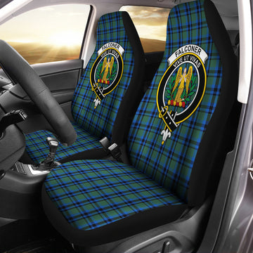 Falconer Tartan Car Seat Cover with Family Crest One Size - Tartan Vibes Clothing