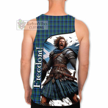 Falconer Crest Tartan Men's Tank Top Inspired by the Freedom of Scottish Warrior - Tartan Vibes Clothing
