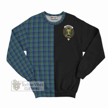 Falconer Tartan Sweatshirt with Family Crest and Half Of Me Style - Tartan Vibes Clothing