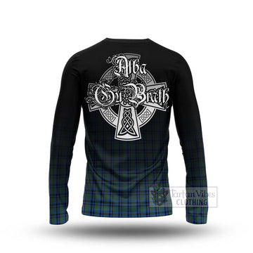 Falconer Tartan Long Sleeve T-Shirt Featuring Alba Gu Brath Family Crest Celtic Inspired - Tartan Vibes Clothing