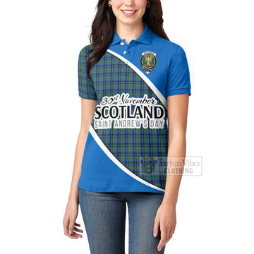 Falconer Family Crest Tartan Women's Polo Shirt Celebrate Saint Andrew's Day in Style - Tartan Vibes Clothing
