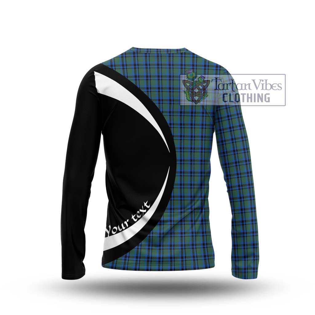 Falconer Tartan Long Sleeve T-Shirt with Family Crest Circle Style - Tartan Vibes Clothing