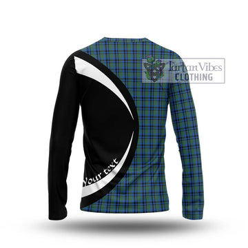 Falconer Tartan Long Sleeve T-Shirt with Family Crest Circle Style - Tartan Vibes Clothing