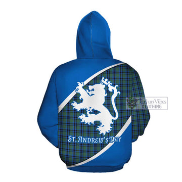 Falconer Family Crest Tartan Cotton Hoodie Celebrate Saint Andrew's Day in Style Pullover Hoodie - Tartan Vibes Clothing