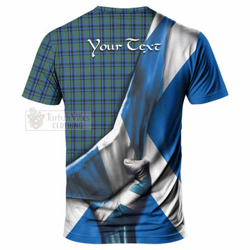 Falconer Tartan T-Shirt with Family Crest Scotland Patriotic Style - Tartan Vibes Clothing