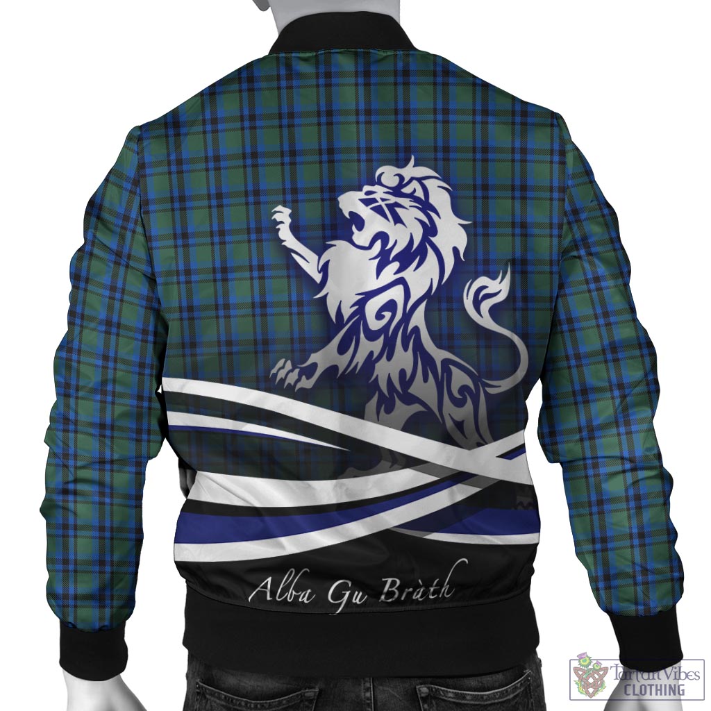 Falconer Tartan Bomber Jacket with Alba Gu Brath Regal Lion Emblem - Tartan Vibes Clothing