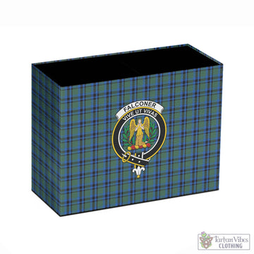 Falconer Tartan Pen Holder with Family Crest - Tartan Vibes Clothing