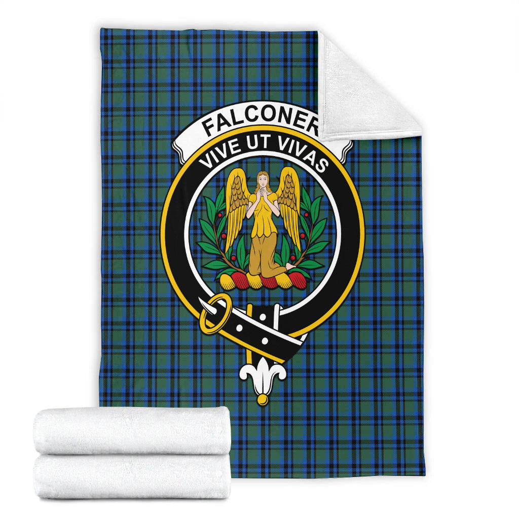 Falconer Tartan Blanket with Family Crest - Tartan Vibes Clothing