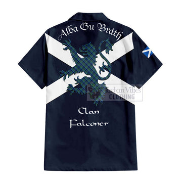 Falconer Tartan Lion Rampant Hawaiian Shirt Proudly Display Your Heritage with Alba Gu Brath and Clan Name - Tartan Vibes Clothing