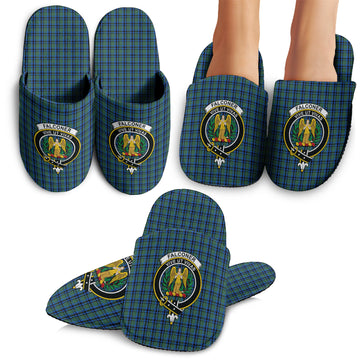 Falconer Tartan Home Slippers with Family Crest