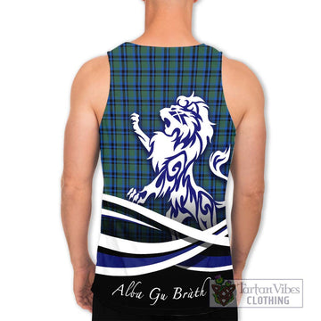 Falconer Tartan Men's Tank Top with Alba Gu Brath Regal Lion Emblem - Tartan Vibes Clothing