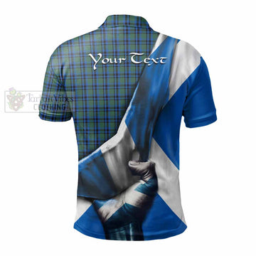 Falconer Tartan Polo Shirt with Family Crest Scotland Patriotic Style - Tartan Vibes Clothing