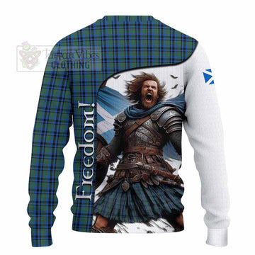 Falconer Crest Tartan Knitted Sweater Inspired by the Freedom of Scottish Warrior - Tartan Vibes Clothing