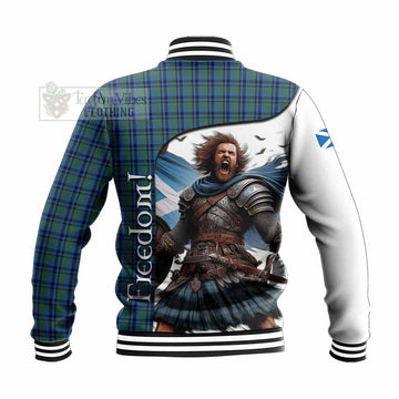Falconer Crest Tartan Baseball Jacket Inspired by the Freedom of Scottish Warrior - Tartan Vibes Clothing