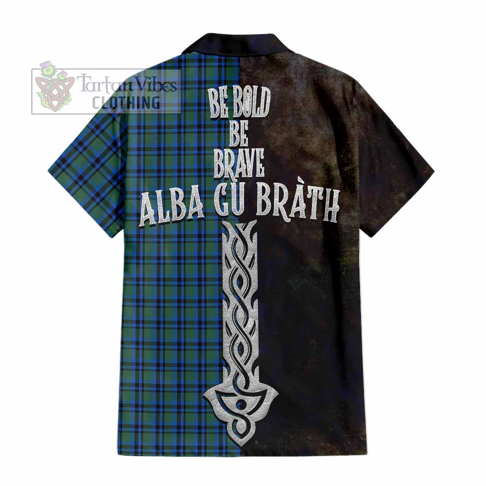 Falconer Tartan Family Crest Hawaiian Shirt Alba Gu Brath Be Brave Lion Ancient Style - Tartan Vibes Clothing
