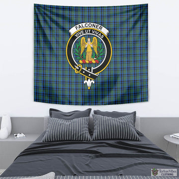 Falconer Tartan Tapestry Wall Hanging and Home Decor for Room with Family Crest - Tartan Vibes Clothing