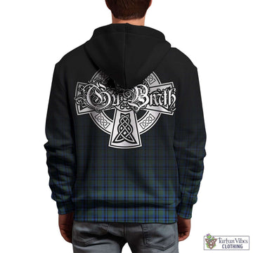 Falconer Tartan Hoodie Featuring Alba Gu Brath Family Crest Celtic Inspired - Tartan Vibes Clothing