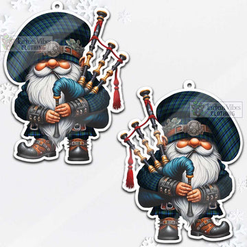 Falconer Tartan Bagpiper Gnome Christmas Ornament - Tartan Vibes Clothing