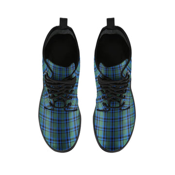 Falconer Tartan Leather Boots - Tartan Vibes Clothing