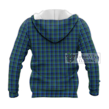 Falconer Tartan Knitted Hoodie with Family Crest DNA In Me Style - Tartan Vibes Clothing