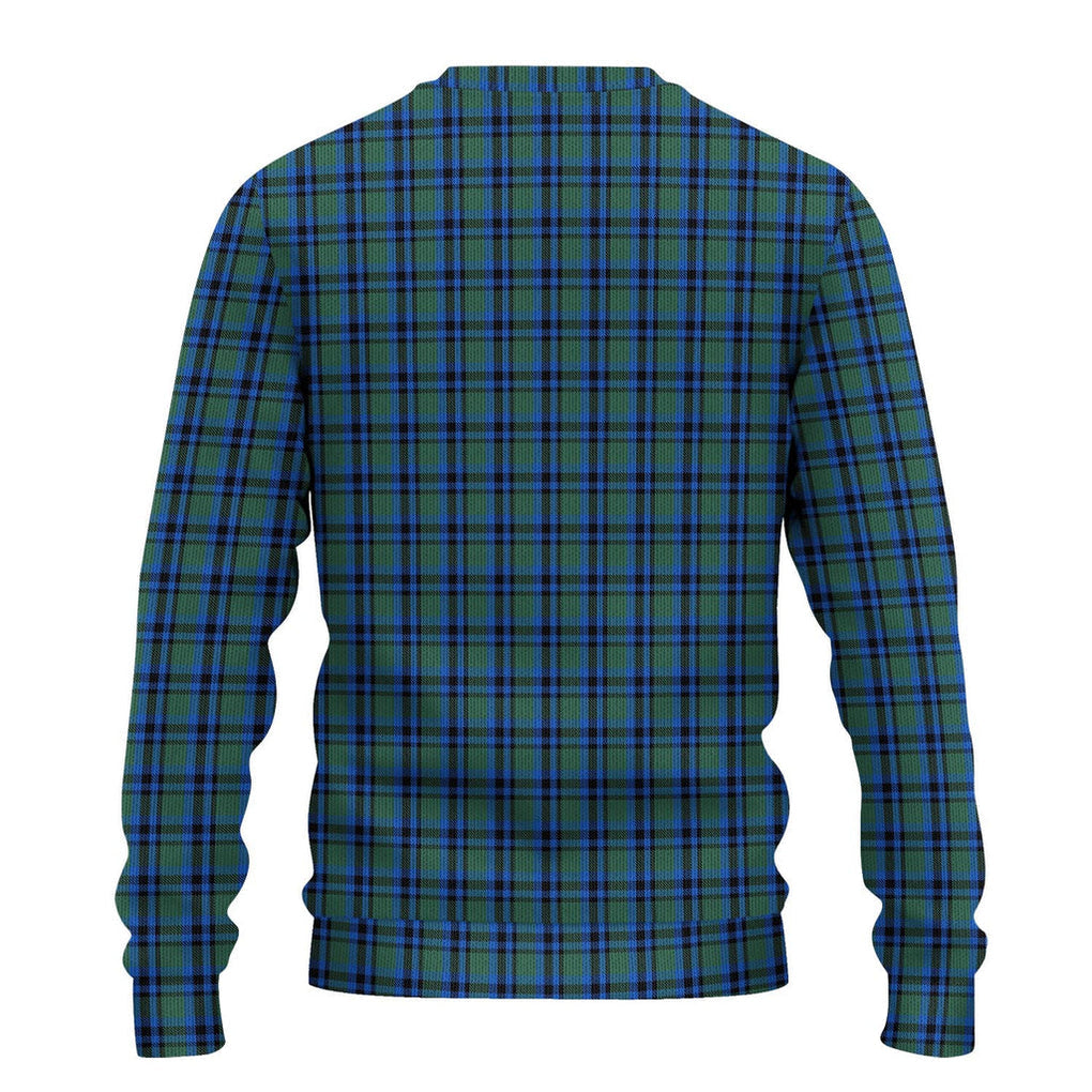 Falconer Tartan Ugly Sweater with Family Crest - Tartan Vibes Clothing