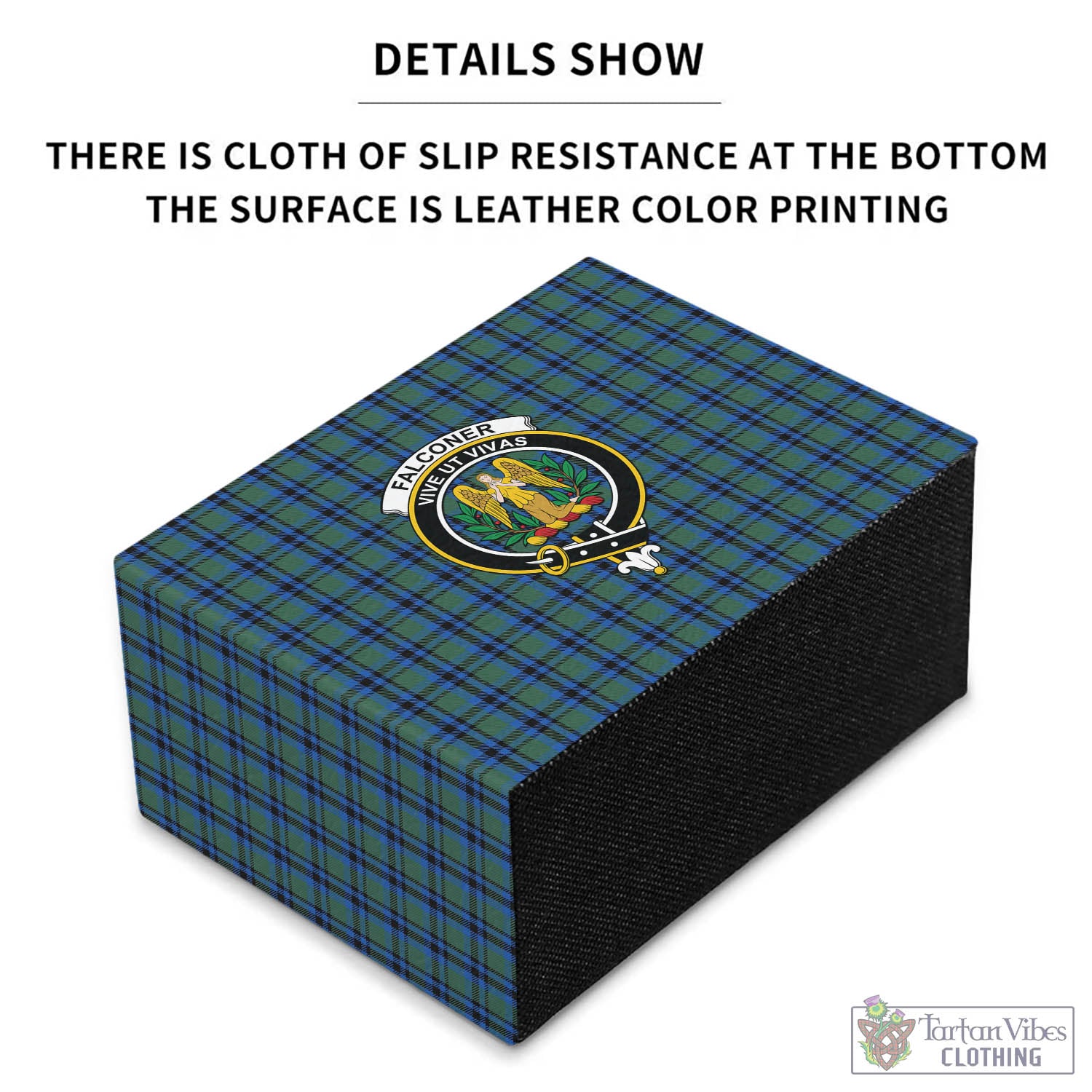 Falconer Tartan Pen Holder with Family Crest - Tartan Vibes Clothing