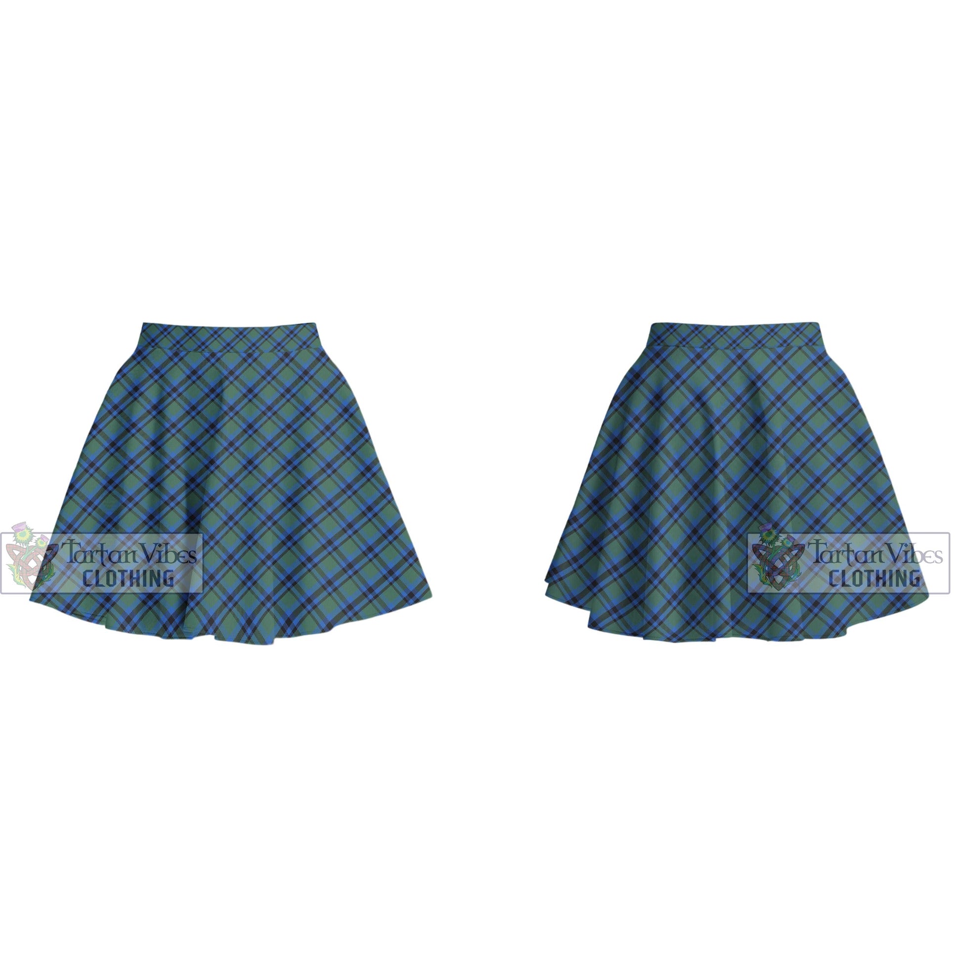 Falconer Tartan Women's Plated Mini Skirt Cross Style - Tartan Vibes Clothing