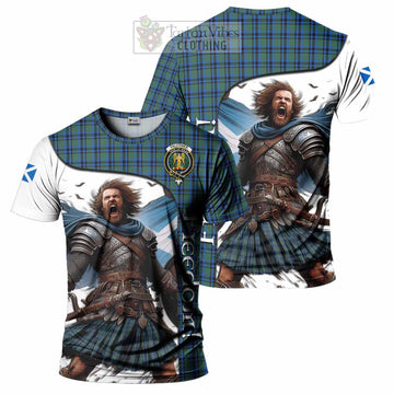 Falconer Crest Tartan T-Shirt Inspired by the Freedom of Scottish Warrior - Tartan Vibes Clothing