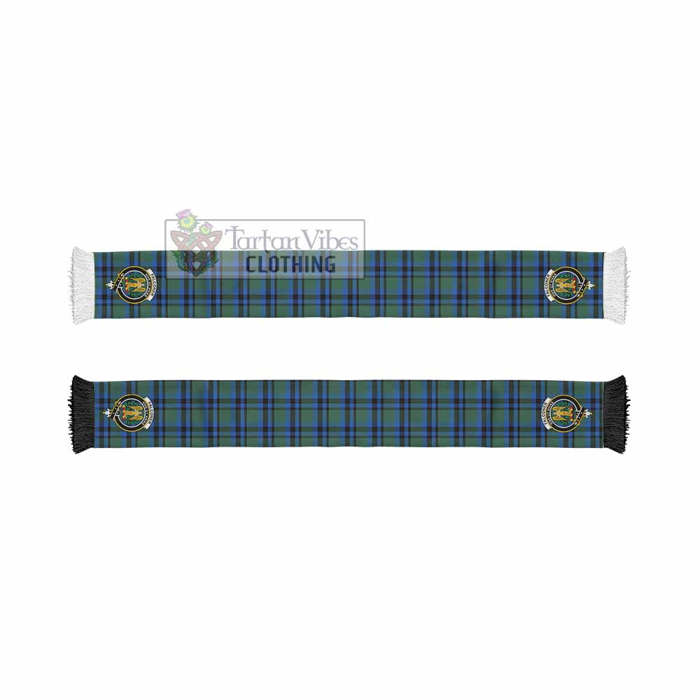 Falconer Tartan Ruffneck Scarf with Family Crest - Tartan Vibes Clothing
