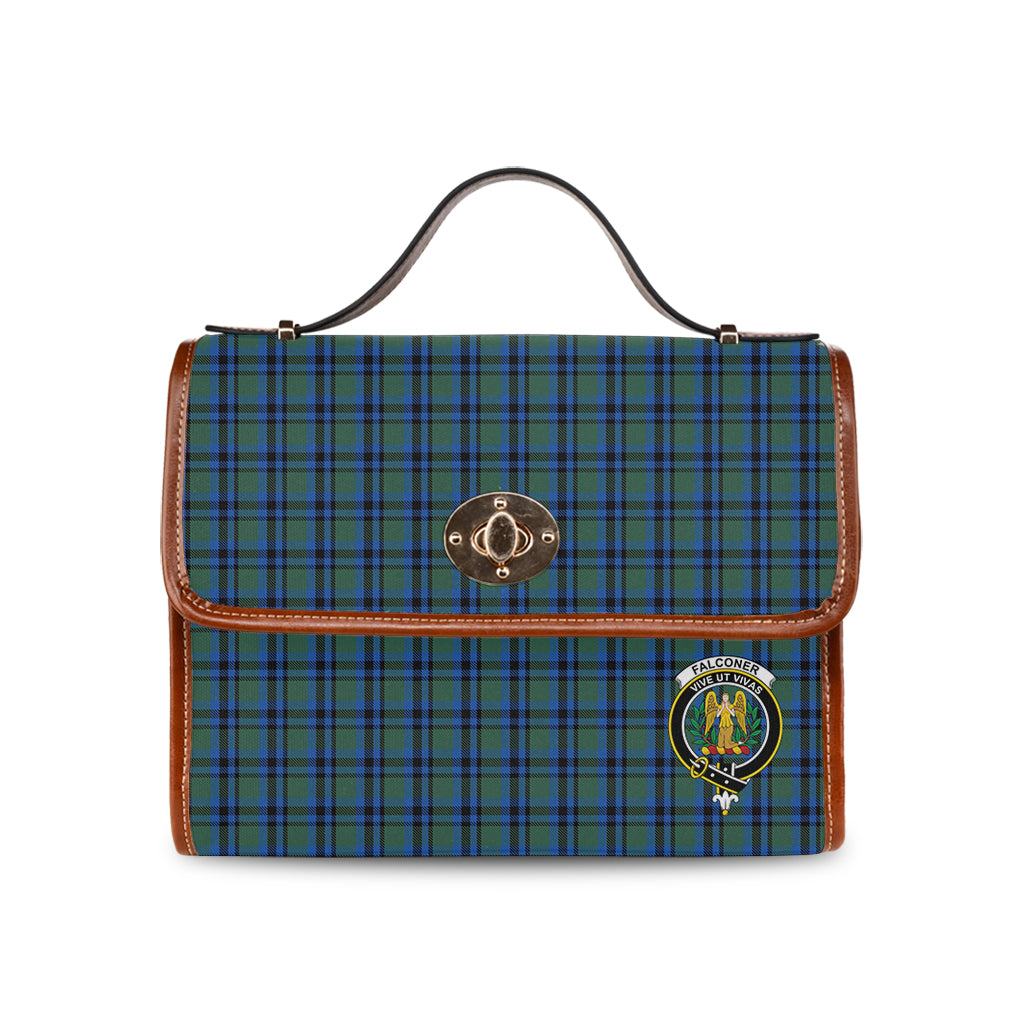 falconer-tartan-leather-strap-waterproof-canvas-bag-with-family-crest