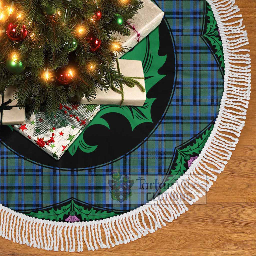 Falconer Tartan Christmas Tree Skirt Scottish Thistle Style - Tartan Vibes Clothing