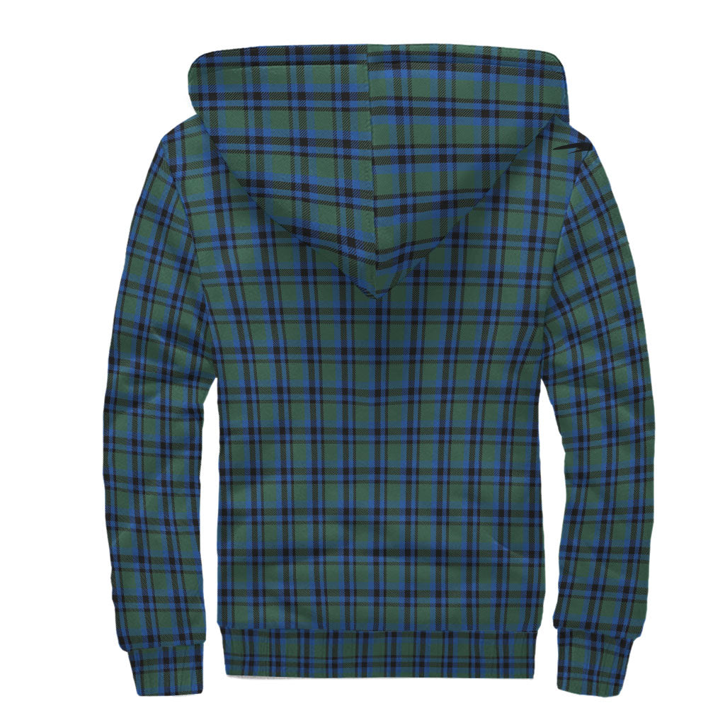 Falconer Tartan Sherpa Hoodie with Family Crest - Tartan Vibes Clothing