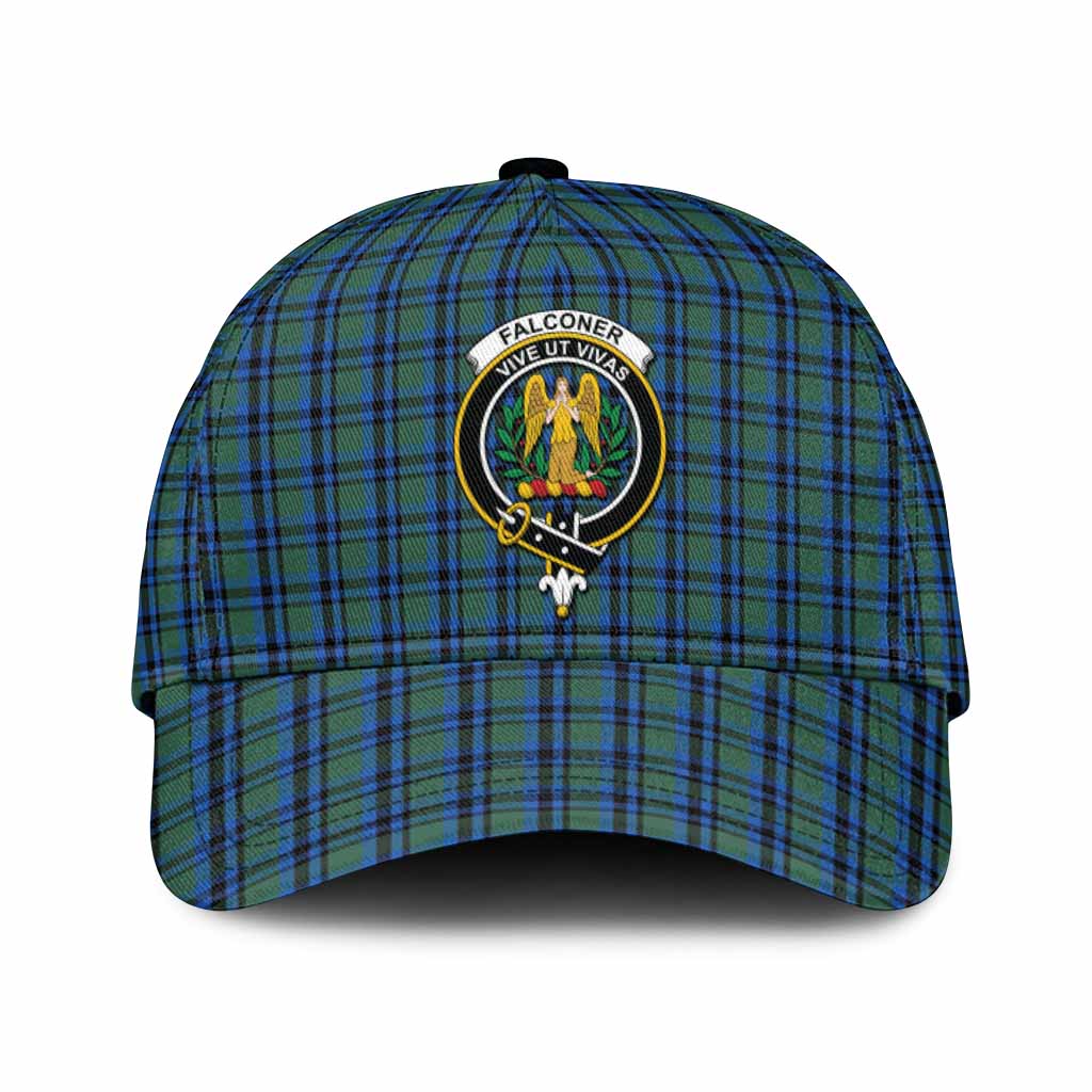 Falconer Tartan Classic Cap with Family Crest