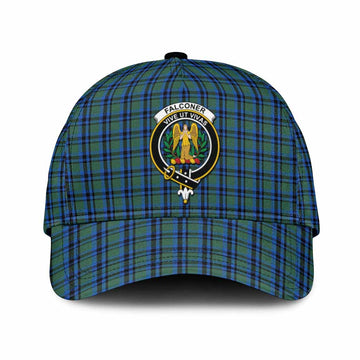 Falconer Tartan Classic Cap with Family Crest