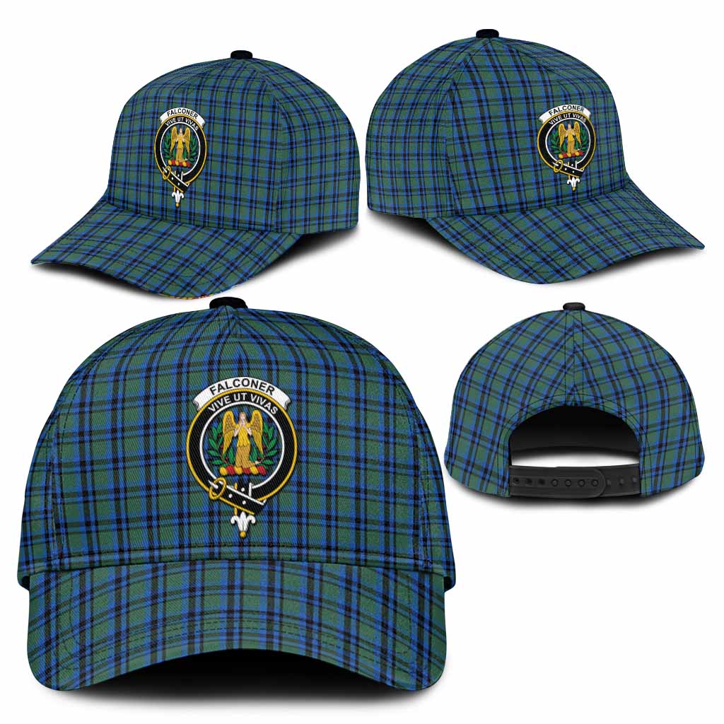 Falconer Tartan Classic Cap with Family Crest