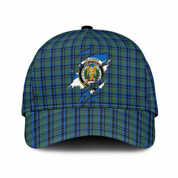 Falconer Tartan Classic Cap with Family Crest In Me Style