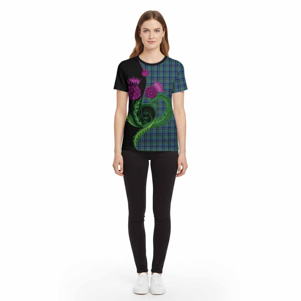 Falconer Tartan Cotton T-shirt Traditional Scottish Thistle