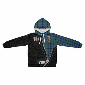 Falconer Tartan Kid Hoodie New Zealand Pattern Unique Zipper Stylized