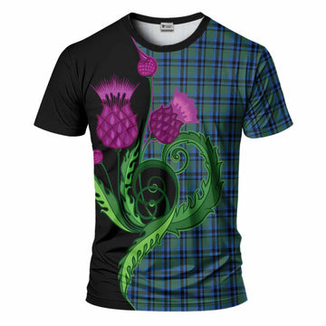Falconer Tartan T-Shirt Traditional Scottish Thistle