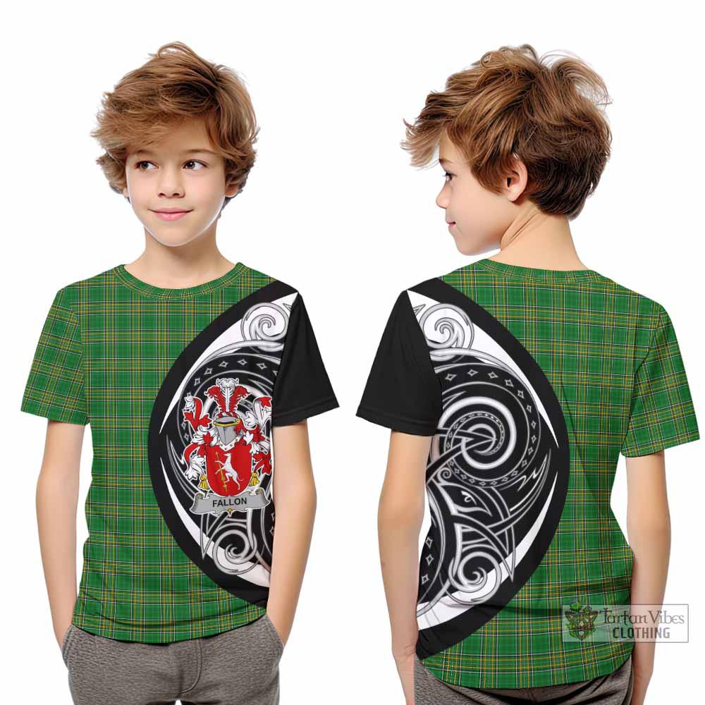 Fallon Irish Clan Kid T-Shirt Celtic Circle Style - Tartan Vibes Clothing