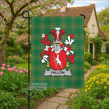 Fallon Irish Clan Tartan Flag with Coat of Arms