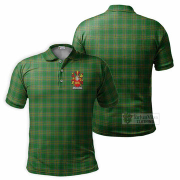 Falvey Irish Clan Tartan Men's Polo Shirt with Coat of Arms - Tartan Vibes Clothing
